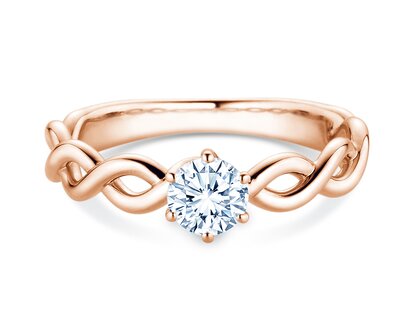 Verlobungsring Evoke in 14K Roségold mit Diamant 0,50ct H/SI
