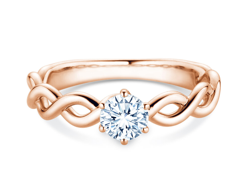 Verlobungsring Evoke in 18K Roségold mit Diamant 0,50ct G/SI
