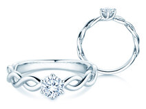 Verlobungsring Evoke in 18K Weißgold mit Diamant 0,50ct G/SI