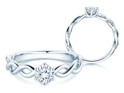Verlobungsring Evoke in 18K Weißgold mit Diamant 0,50ct G/SI