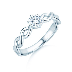 Verlobungsring Evoke in 18K Weißgold mit Diamant 0,50ct G/SI