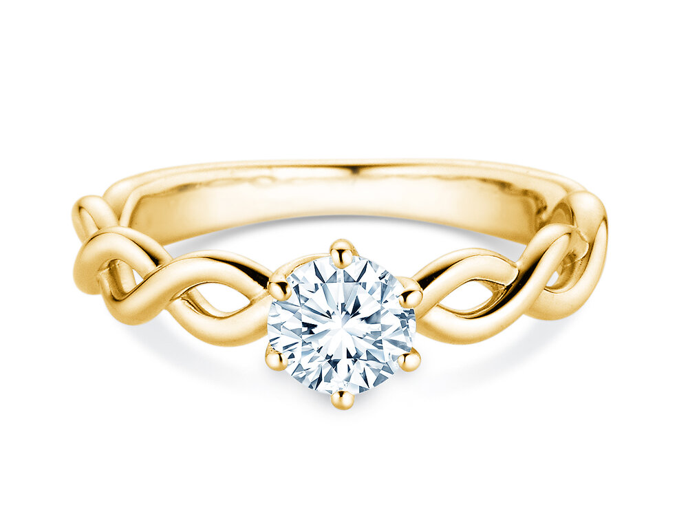 Verlobungsring Evoke in 14K Gelbgold mit Diamant 0,75ct G/SI
