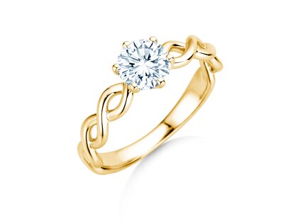Verlobungsring Evoke in 9K Gelbgold mit Diamant 1,00ct H/SI