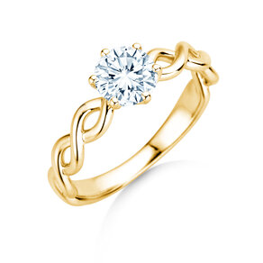 Verlobungsring Evoke in 9K Gelbgold mit Diamant 1,00ct H/SI