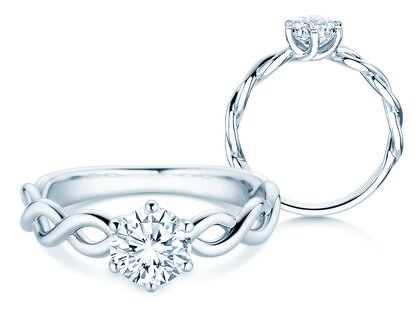 Verlobungsring Evoke in 9K Weißgold mit Diamant 1,00ct H/SI