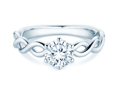 Verlobungsring Evoke in 9K Weißgold mit Diamant 1,00ct H/SI