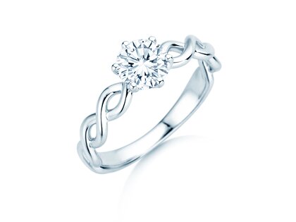 Verlobungsring Evoke in 9K Weißgold mit Diamant 1,00ct H/SI
