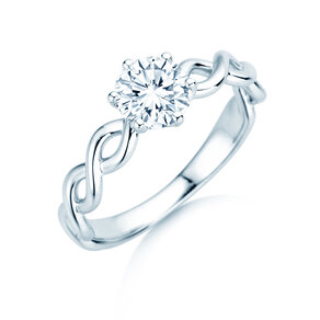 Verlobungsring Evoke in 9K Weißgold mit Diamant 1,00ct H/SI
