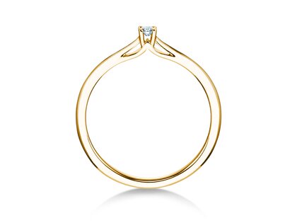 Verlobungsring Heaven 4 in 14K Gelbgold mit Diamant 0,07ct H/SI