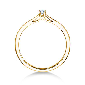 Verlobungsring Heaven 4 in 14K Gelbgold mit Diamant 0,07ct H/SI