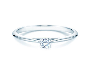 Verlobungsring Heaven 4 in Platin 950/- mit Diamant 0,10ct G/SI