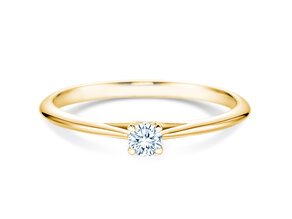 Verlobungsring Heaven 4 in 14K Gelbgold mit Diamant 0,10ct H/SI
