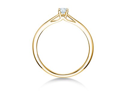 Verlobungsring Heaven 4 in 14K Gelbgold mit Diamant 0,10ct H/SI