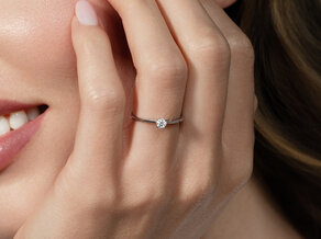 Verlobungsring Heaven 4 in Silber 925/- mit Diamant 0,15ct G/SI