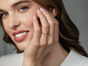 Verlobungsring Heaven 4 in Silber 925/- mit Diamant 0,15ct G/SI