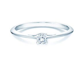 Verlobungsring Heaven 4 in 9K Weißgold mit Diamant 0,20ct D/IF