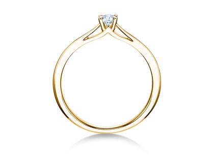 Verlobungsring Heaven 4 in 9K Gelbgold mit Diamant 0,20ct H/SI