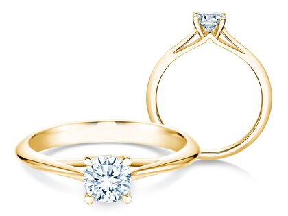 Verlobungsring Heaven 4 in 18K Gelbgold mit Diamant 0,30ct G/SI