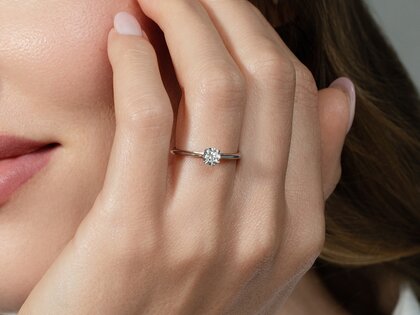 Verlobungsring Heaven 4 in 18K Gelbgold mit Diamant 0,50ct G/SI