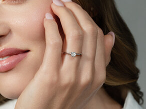 Verlobungsring Heaven 4 in 9K Gelbgold mit Diamant 0,50ct G/SI
