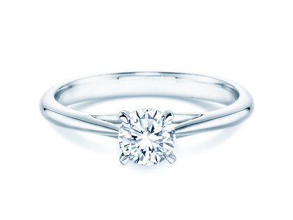 Verlobungsring Heaven 4 in Platin 950/- mit Diamant 0,50ct H/SI