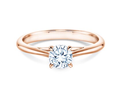 Verlobungsring Heaven 4 in 14K Roségold mit Labordiamant 0,50ct E/VS