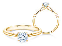 Verlobungsring Heaven 4 in 18K Gelbgold mit Diamant 0,50ct G/SI