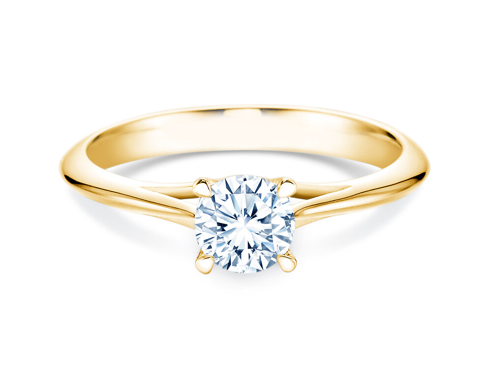 Verlobungsring Heaven 4 in 9K Gelbgold mit Labordiamant 0,75ct E/VS