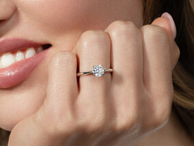 Verlobungsring Heaven 4 in Silber 925/- mit Diamant 0,05ct G/SI