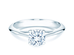 Verlobungsring Heaven 4 in 18K Weißgold mit Diamant 1,25ct H/SI