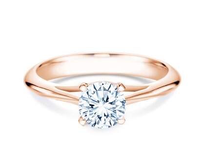 Verlobungsring Heaven 4 in 14K Roségold mit Diamant 1,00ct G/SI
