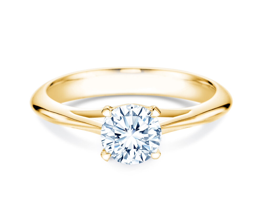 Verlobungsring Heaven 4 in 18K Gelbgold mit Labordiamant 1,50ct E/VS