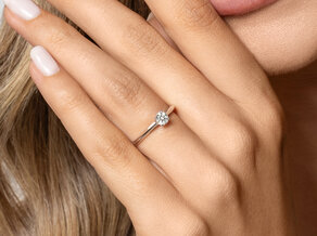 Verlobungsring Heaven 4 in 9K Weißgold mit Diamant 0,25ct H/SI