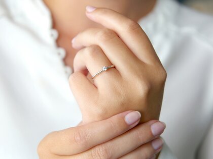 Verlobungsring Heaven 4 in Platin 950/- mit Diamant 0,10ct G/SI