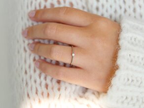 Verlobungsring Heaven 4 in Silber 925/- mit Diamant 0,05ct G/VS