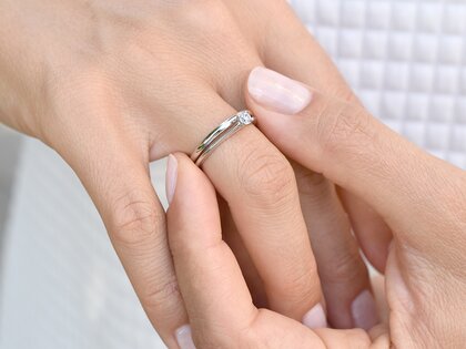 Verlobungsring Heaven 4 in Silber 925/- mit Labordiamant 0,15ct E/VS