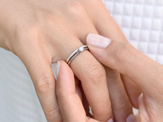 Verlobungsring Heaven 4 in Platin 950/- mit Labordiamant 0,25ct