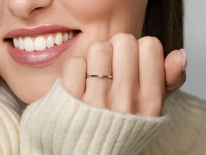 Verlobungsring Heaven 6 Petite in 14K Gelbgold mit Diamant 0,035ct G/SI