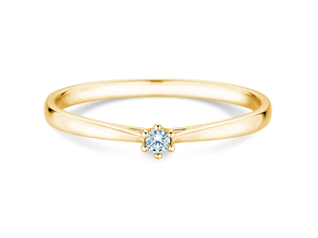 Verlobungsring Heaven 6 Petite in 14K Gelbgold mit Diamant 0,05ct G/SI