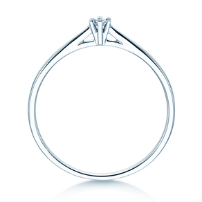 Verlobungsring Heaven 6 Petite in 14K Weißgold mit Diamant 0,05ct G/SI