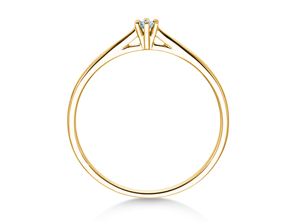 Verlobungsring Heaven 6 Petite in 14K Gelbgold mit Diamant 0,05ct G/SI