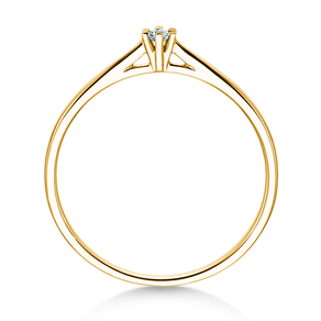 Verlobungsring Heaven 6 Petite in 14K Gelbgold mit Diamant 0,05ct G/SI
