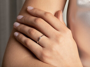 Verlobungsring Heaven 6 Petite in 14K Gelbgold mit Diamant 0,05ct G/SI