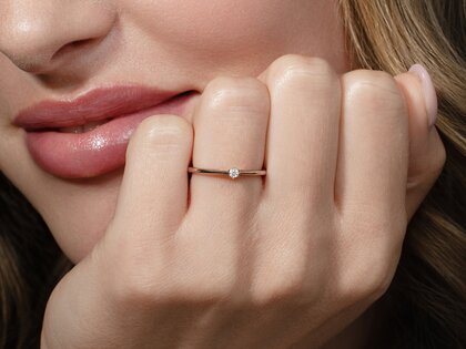 Verlobungsring Heaven 6 in Silber 925/- mit Diamant 0,05ct G/SI