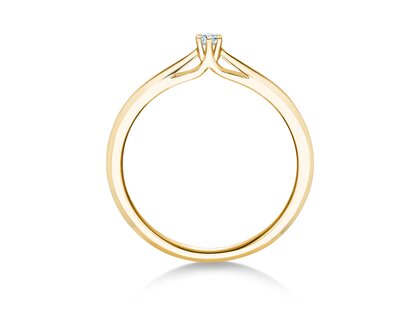 Verlobungsring Heaven 6 in 14K Gelbgold mit Diamant 0,07ct