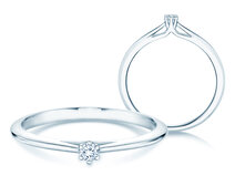 Verlobungsring Heaven 6 in Silber 925/- mit Diamant 0,05ct G/SI