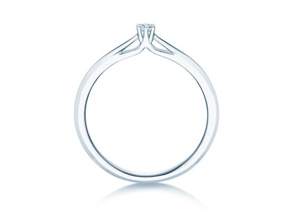 Verlobungsring Heaven 6 in Silber 925/- mit Diamant 0,05ct G/SI