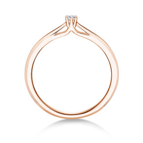 Verlobungsring Heaven 6 in 18K Roségold mit Diamant 0,05ct H/SI