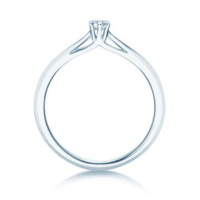 Verlobungsring Heaven 6 in 14K Weißgold mit Diamant 0,10ct G/SI