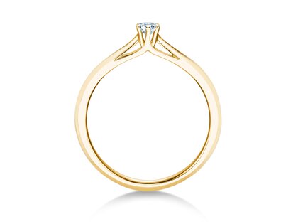 Verlobungsring Heaven 6 in 14K Gelbgold mit Diamant 0,10ct H/SI